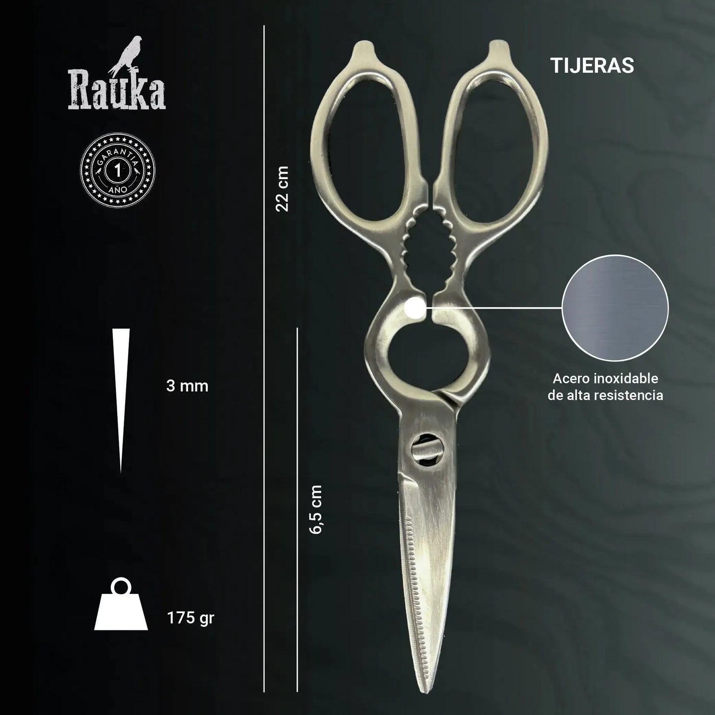 Tijeras Profesionales de Cocina 20cm-Cuchillos