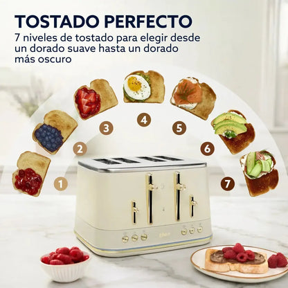 Tostador de Pan Premium 4 Rebanadas TSSTMNOM4S-052 Oster-Tostadores