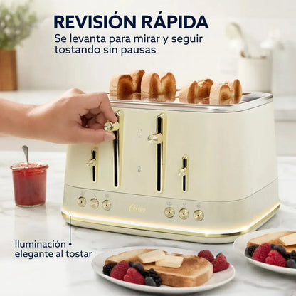 Tostador de Pan Premium 4 Rebanadas TSSTMNOM4S-052 Oster-Tostadores