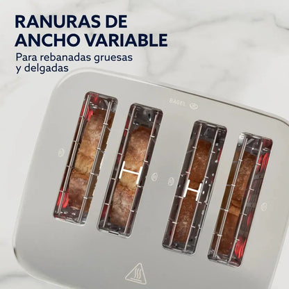 Tostador de Pan Premium 4 Rebanadas TSSTMNOM4S-052 Oster-Tostadores