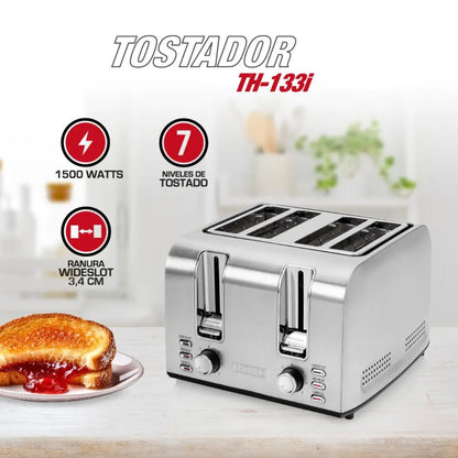 Tostador Eléctrico 4 Rebanadas TH-133i Thomas5#Metal