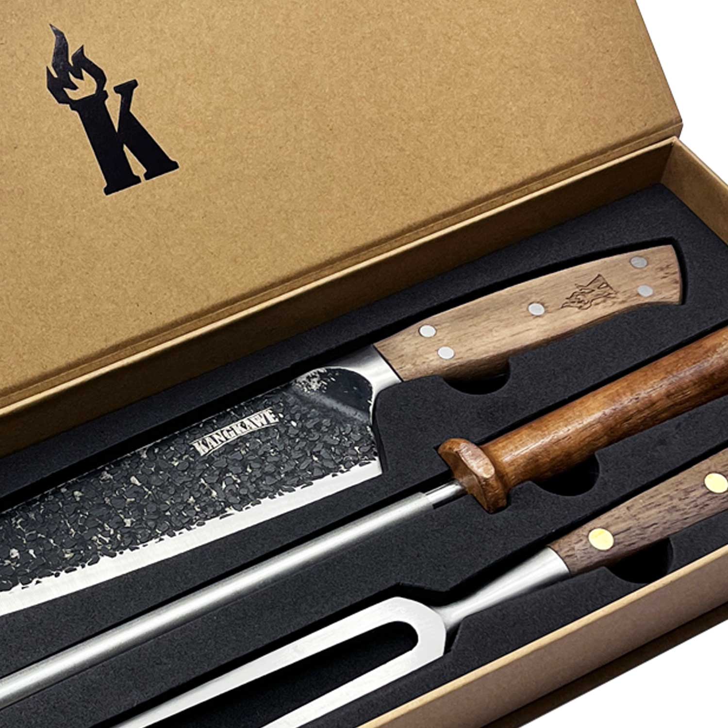 Trilogía Cuchillo Curacaví + Pincho Pro + Astil Edición Limitada Kangkawe3#Sin color