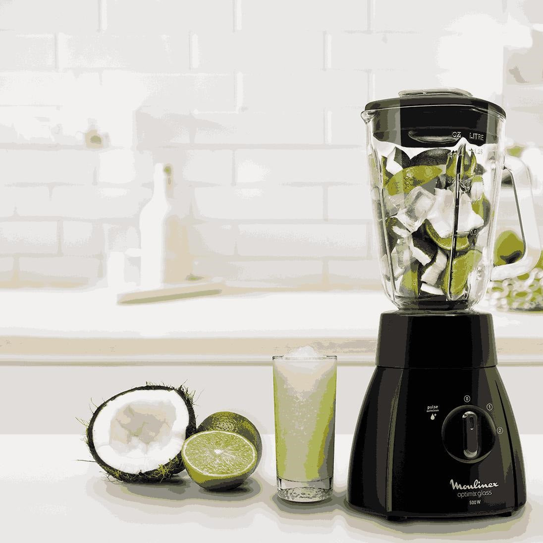 Licuadora Optimix Negro 2V 500W Moulinex1#Negro