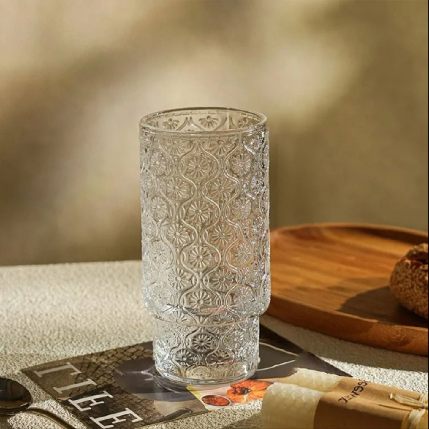 Vaso Vidrio Begonia 280ml Santú Home & Deco4#Blanco