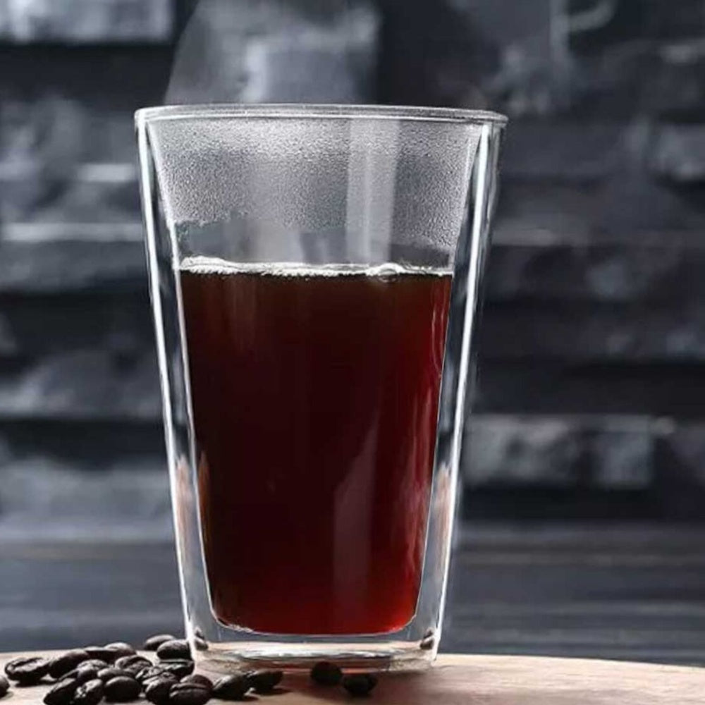 Set 2 Vasos Vidrio Doble Pared 400 Ml Simplit4#Sin Color