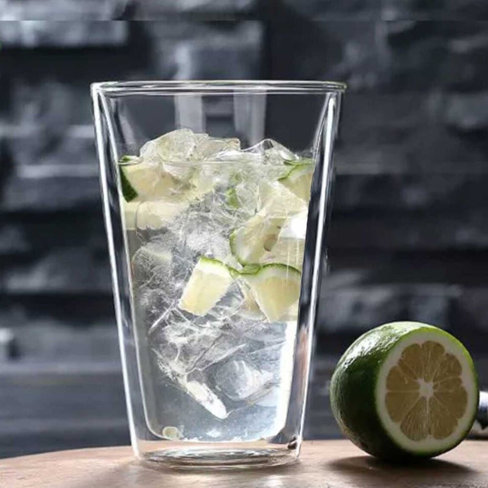 Set 2 Vasos Vidrio Doble Pared 400 Ml Simplit3#Sin Color