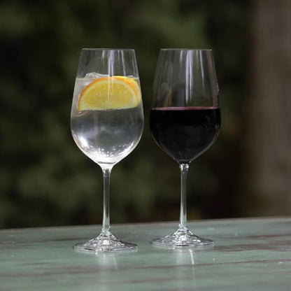 Set 6 Copas Vino Tinto Viola Bohemia1#Sin color