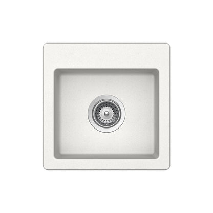 Lavaplatos Bajo/Sobre Cubierta Cuarzo Virtus N 100 XS Schock2#Blanco