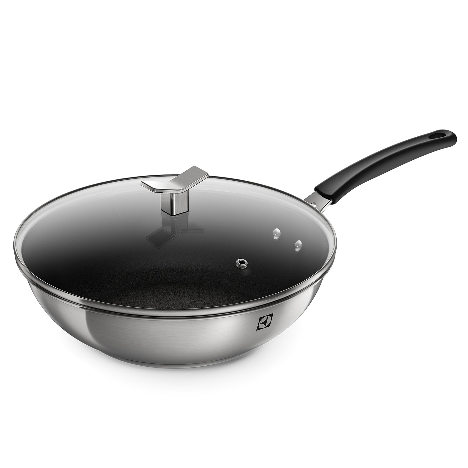 Wok Antiadherente con Tapa 28 cm Electrolux3#Gris