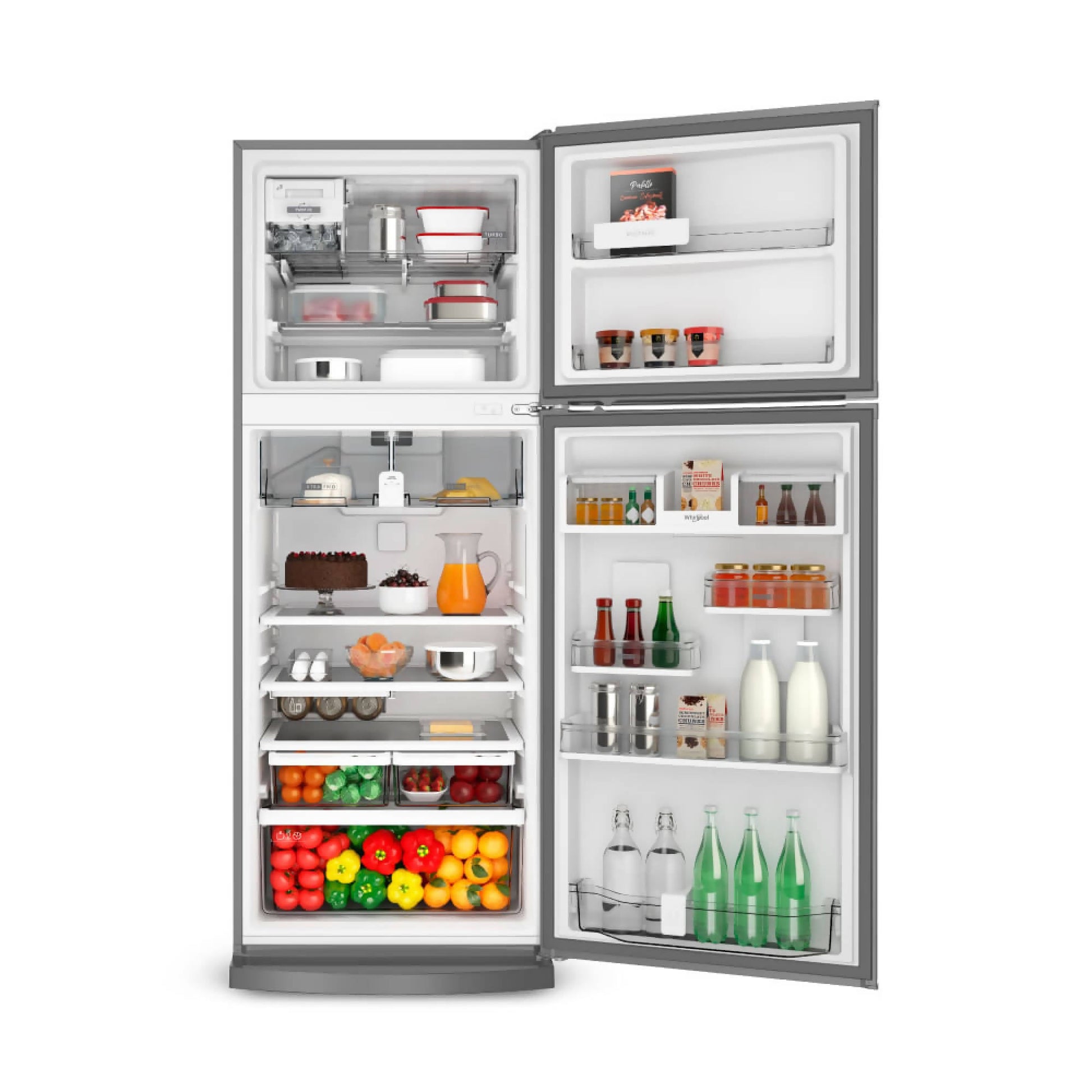 Refrigerador whirlpool Combinado 462 Lts6#Acero