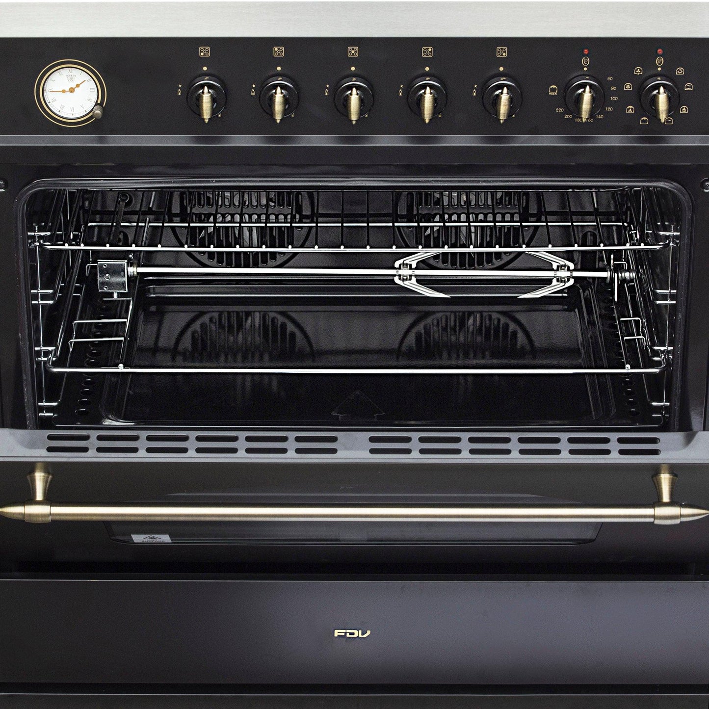 Cocina a Gas Deluxe Vintage 90 5 Quemadores FDV-Kitchen Center