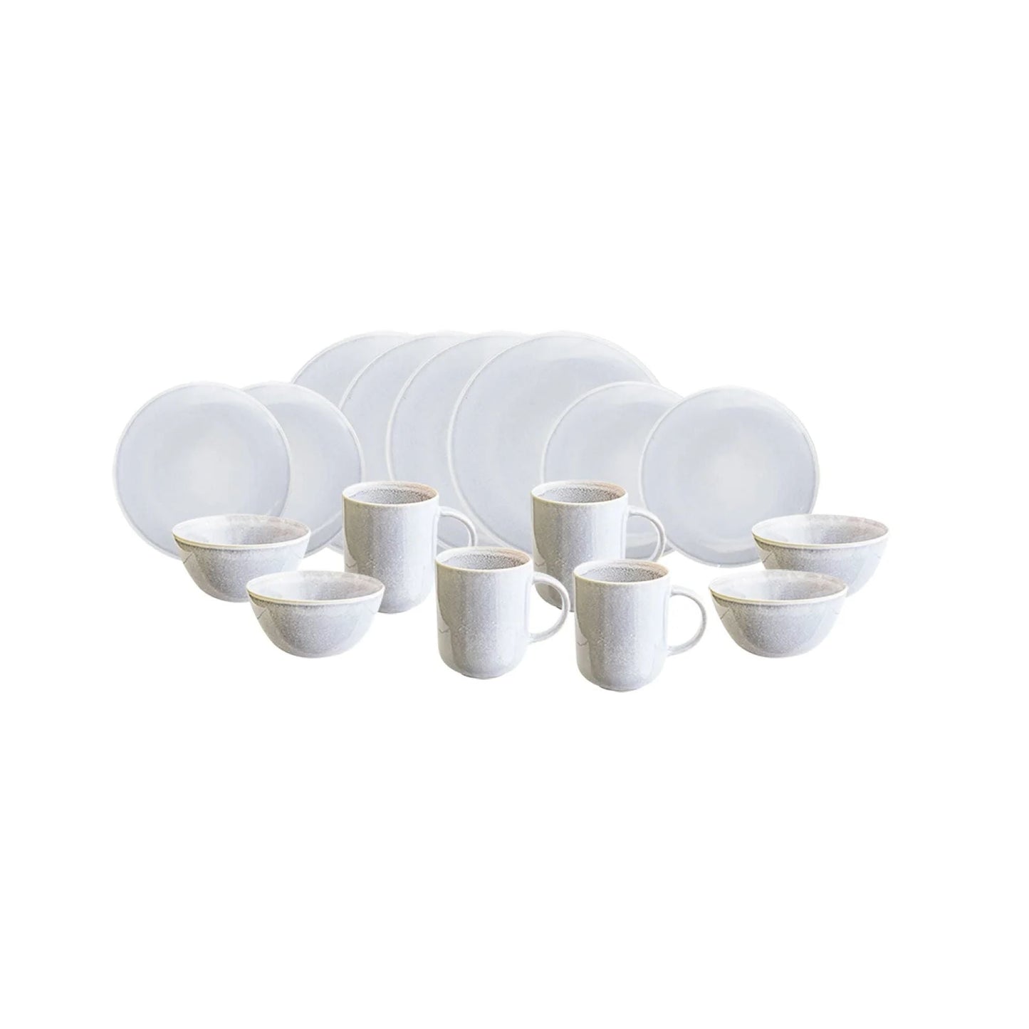Set Vajilla Cerámica Rústica 16 Pzs Decoexpress7#Celeste