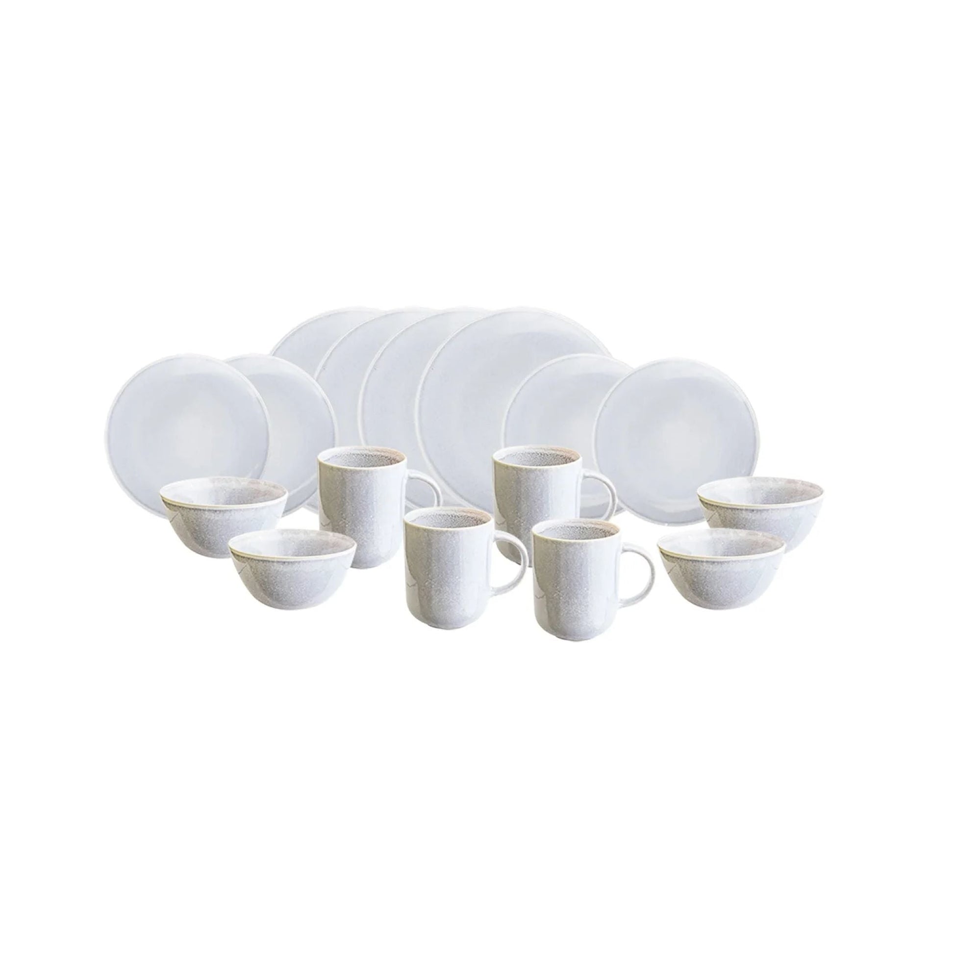 Set Vajilla Cerámica Rústica 16 Pzs Decoexpress7#Celeste