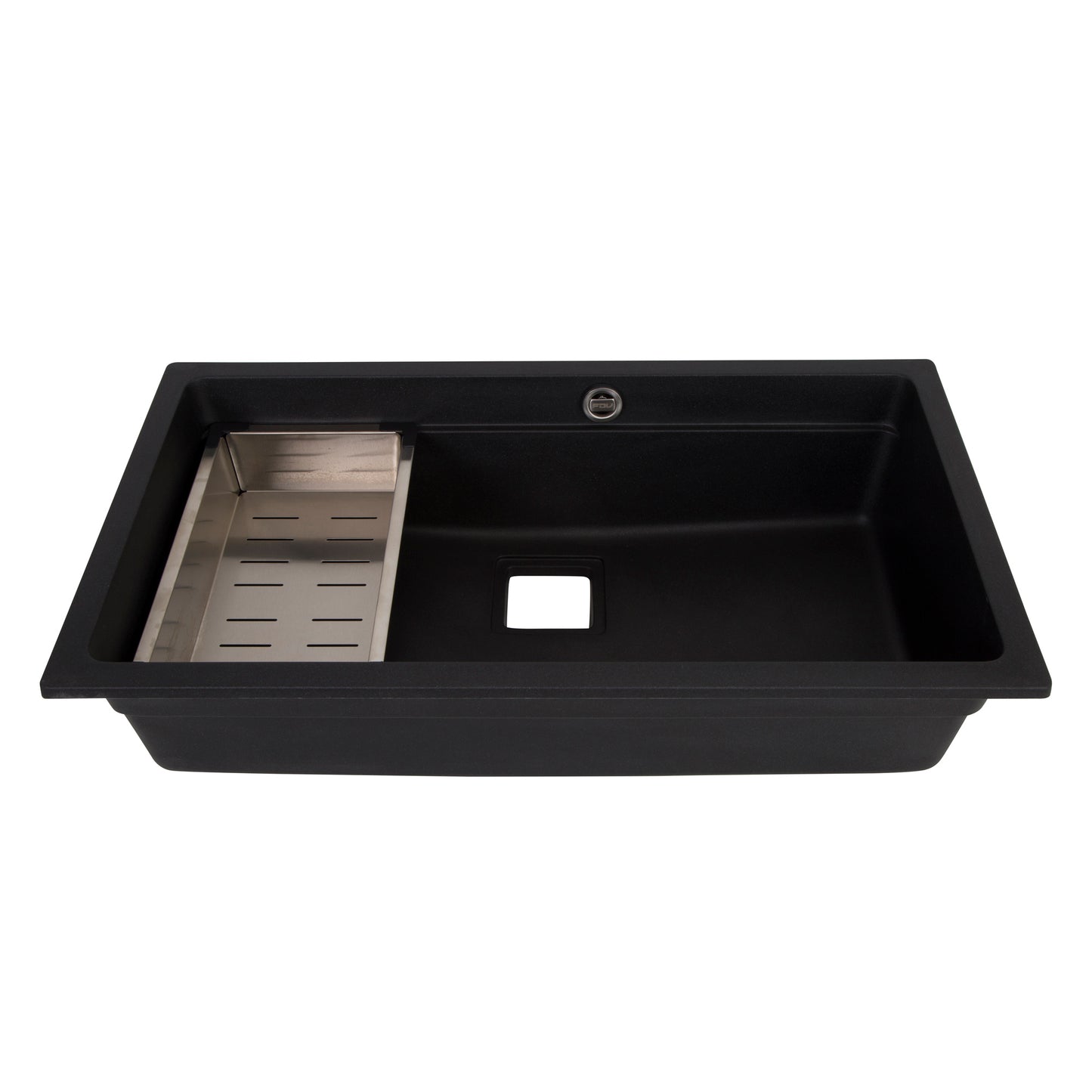 Lavaplatos Sobre Cubierta Deluxe Granito Negro FDV-Kitchen Center