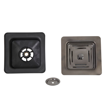 Lavaplatos Sobre Cubierta Deluxe Granito Negro FDV-Kitchen Center