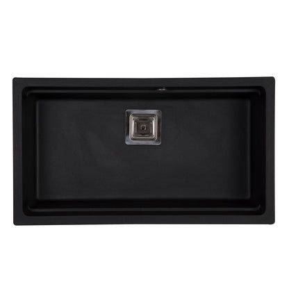 Lavaplatos Sobre Cubierta Deluxe Granito Negro FDV-Kitchen Center