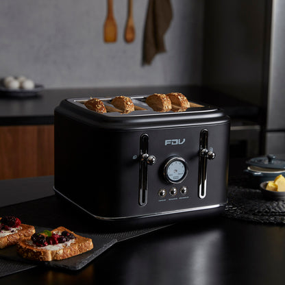 Tostador 4 Rebanadas Iconic Black FDV-Kitchen Center