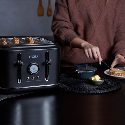 Tostador 4 Rebanadas Iconic Black FDV-Kitchen Center