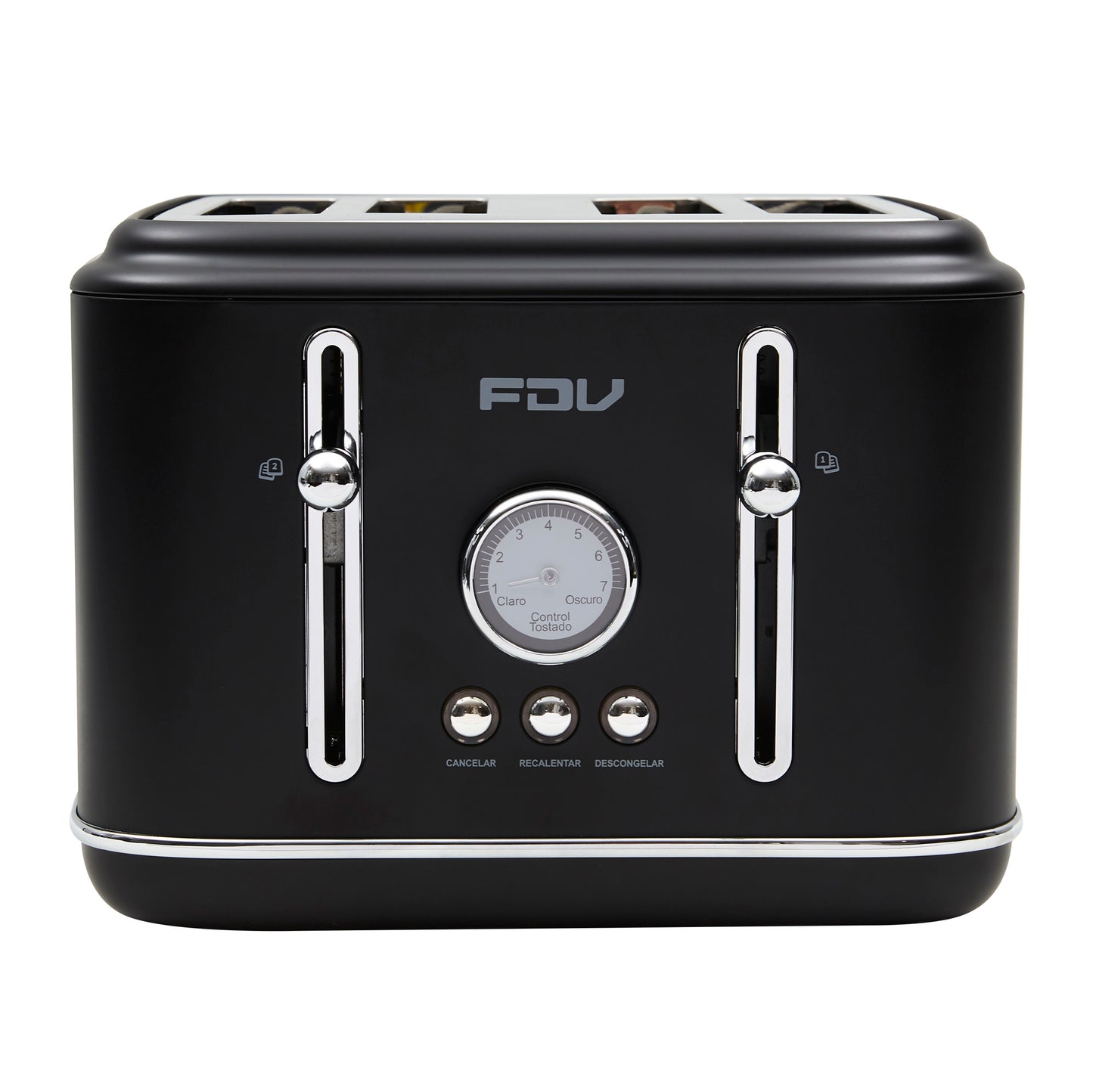 Tostador 4 Rebanadas Iconic Black FDV-Kitchen Center