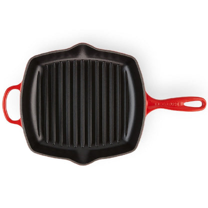 Sartén Grill Cuadrada 26cm Hierro Fundido Le Creuset4#Rojo