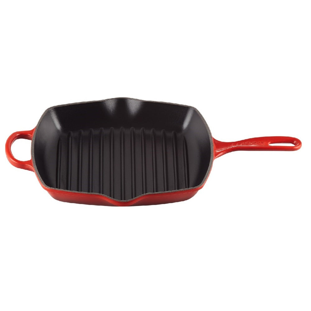 Sartén Grill Cuadrada 26cm Hierro Fundido Le Creuset5#Rojo