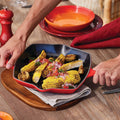 Sartén Grill Cuadrada 26cm Hierro Fundido Le Creuset2#Rojo