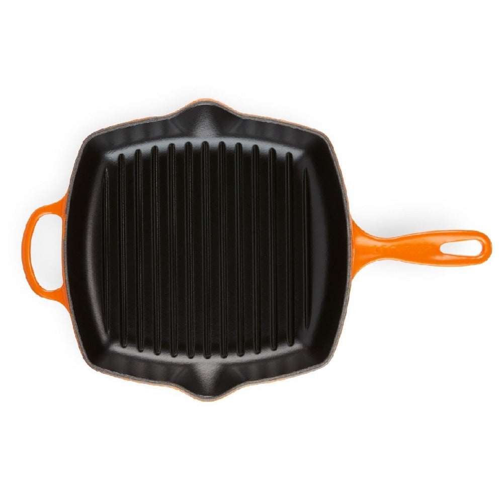 Sartén Grill Cuadrada 26cm Hierro Fundido Le Creuset11#Naranjo