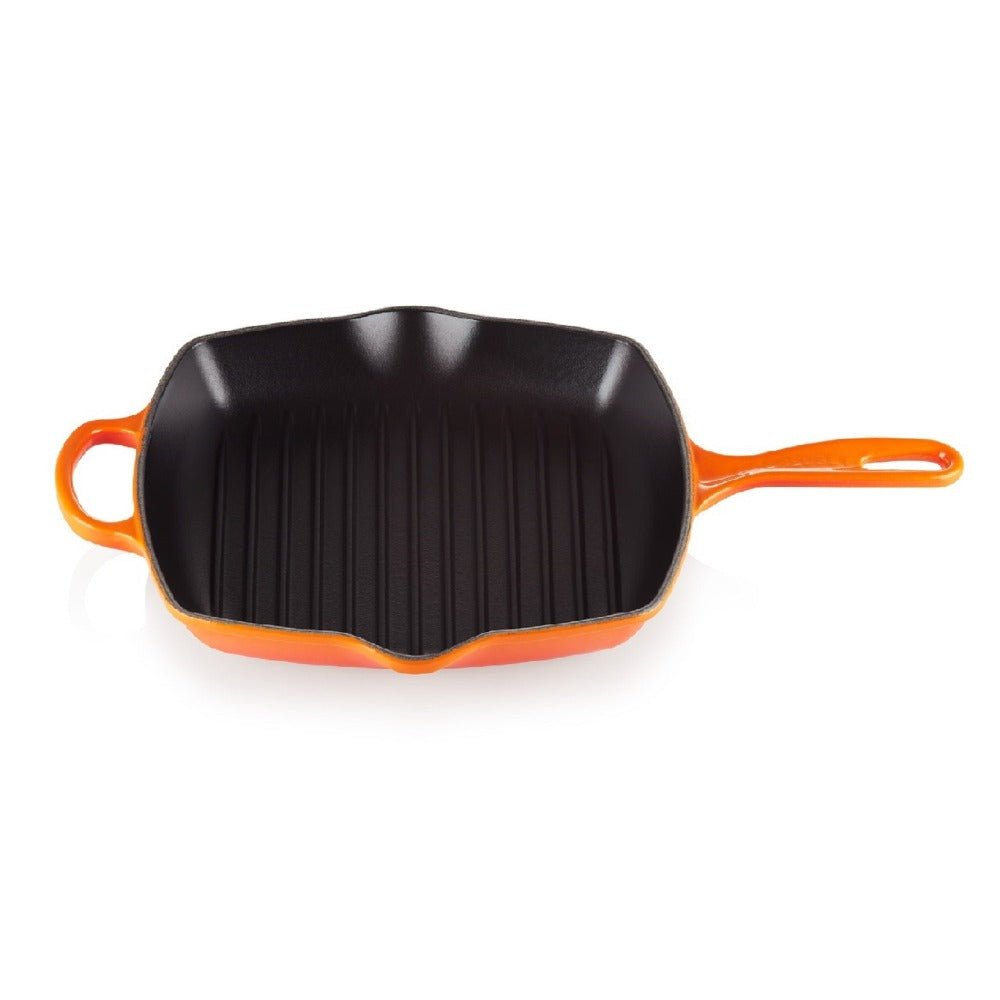 Sartén Grill Cuadrada 26cm Hierro Fundido Le Creuset12#Naranjo