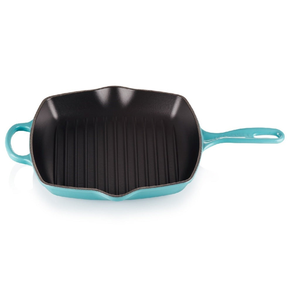 Sartén Grill Cuadrada 26cm Hierro Fundido Le Creuset14#Turquesa