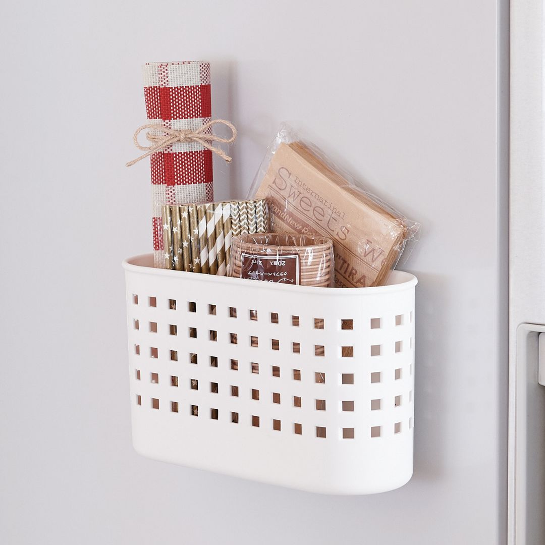 Canasto Organizador Magnético Multiuso2#Blanco
