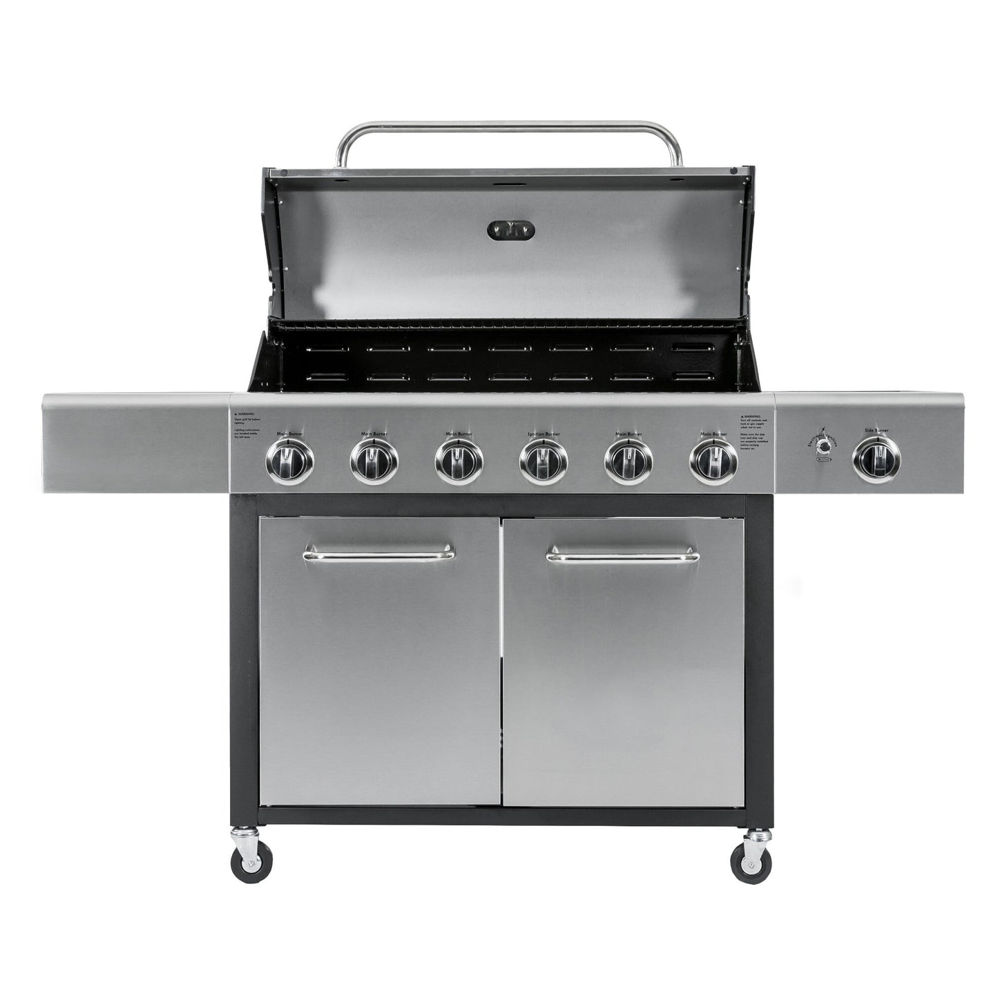 Parrilla Gas 6 Quemadores + Quemador Lateral KE-P47223-N Kenmore.9#Acero