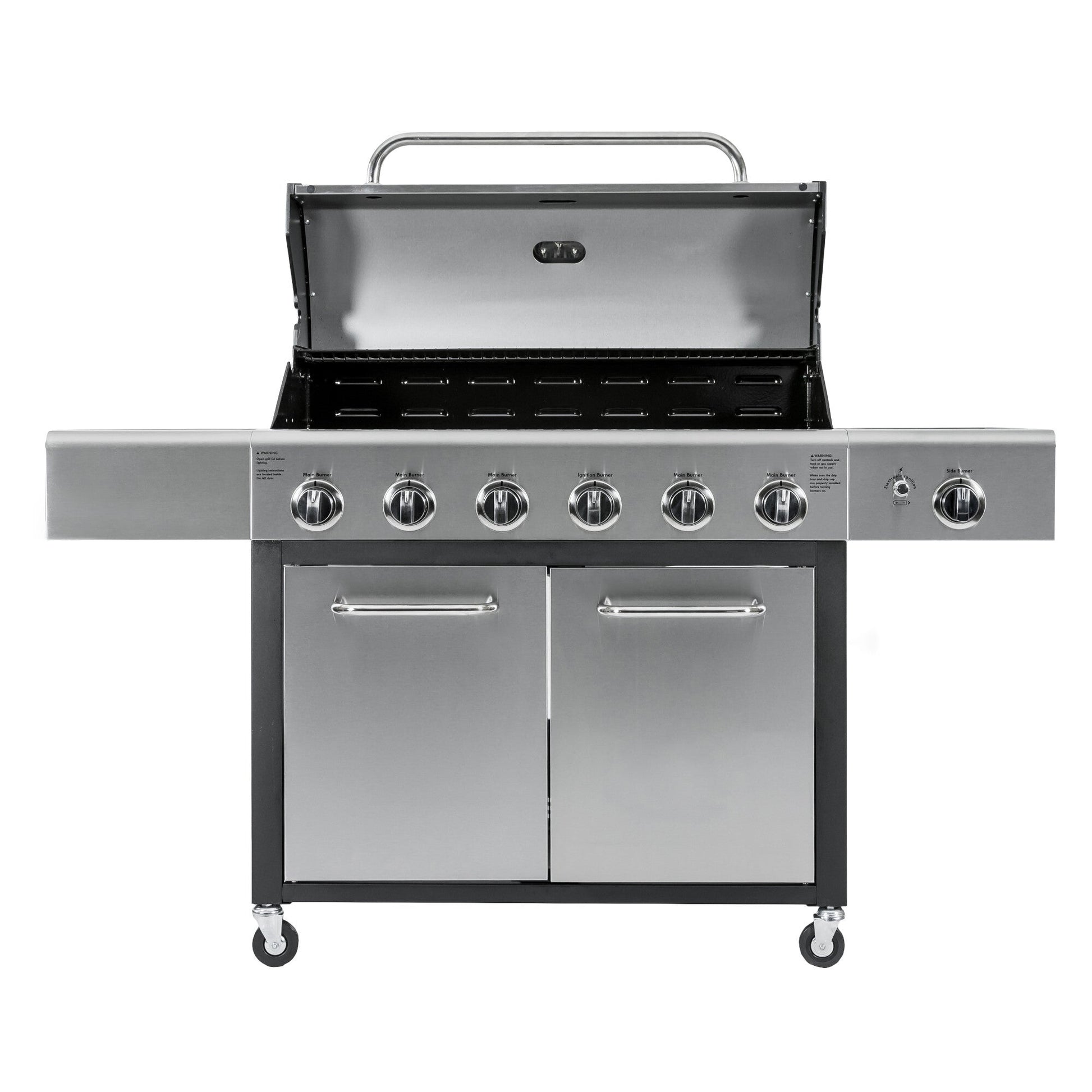 Parrilla Gas 6 Quemadores + Quemador Lateral KE-P47223-N Kenmore.9#Acero