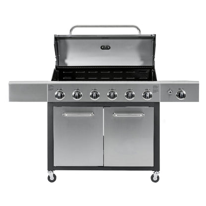 Parrilla Gas 6 Quemadores + Quemador Lateral KE-P47223-N Kenmore.9#Acero