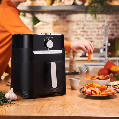 Freidora De Aire Easy Fry & Grill Mecánica 4.2 Lts Moulinex4#Negro