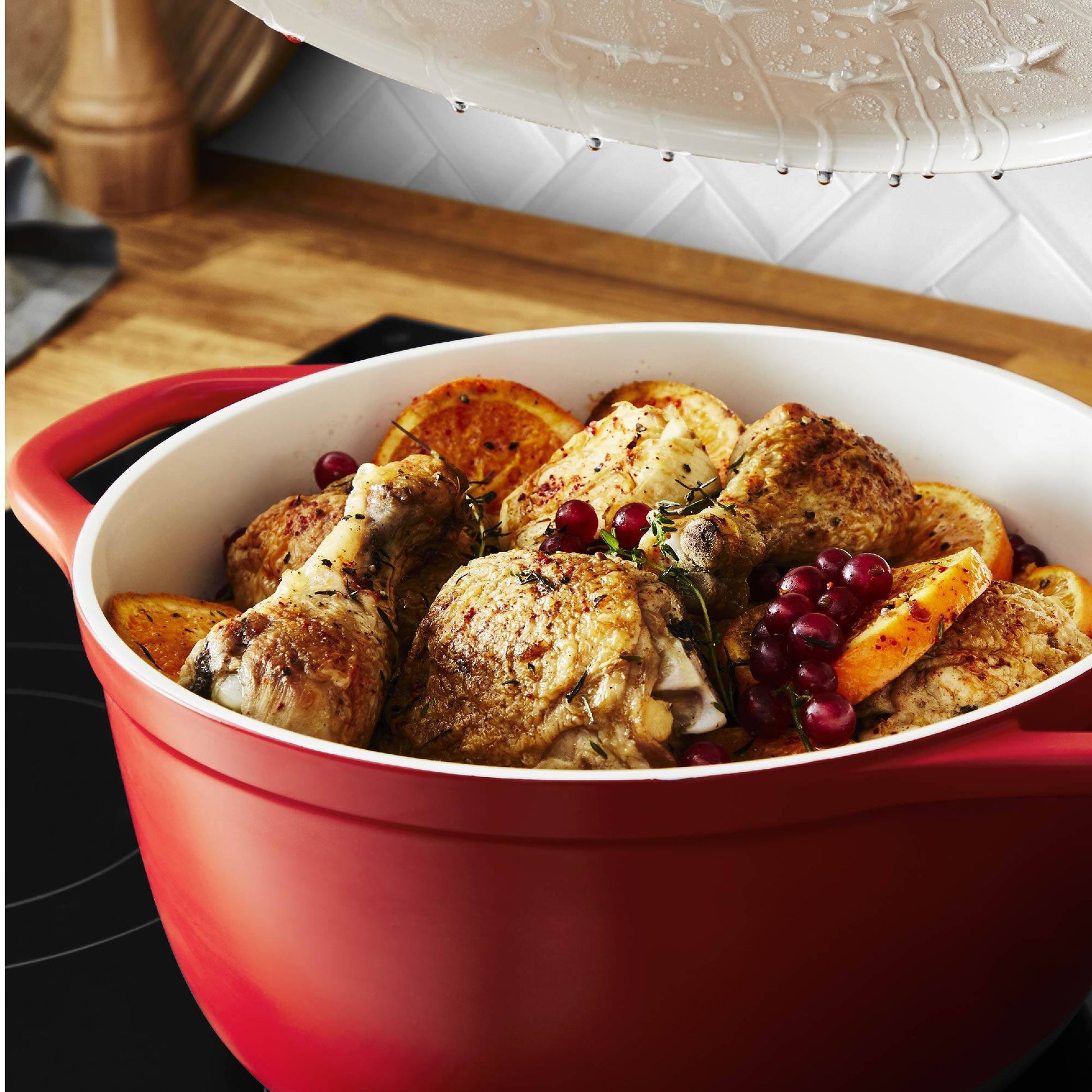 Olla Cocotte Air 24 Cm Tefal5#Rojo