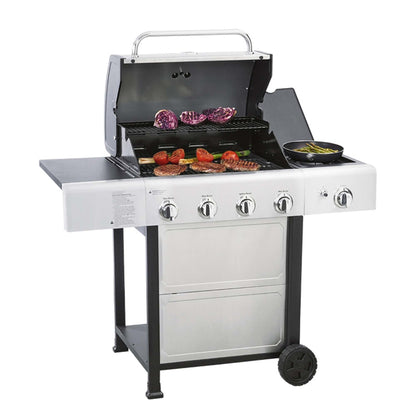 Parrilla Gas 4 Quemadores + Q Lateral  KE-P34611-N Kenmore.8#Acero