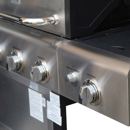 Parrilla Gas 4 Quemadores + Q Lateral  KE-P34611-N Kenmore.9#Acero