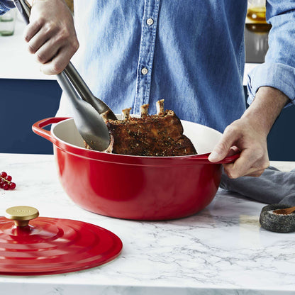 Olla Cocotte Ovalada Air 30x23 Cm Tefal2#Rojo