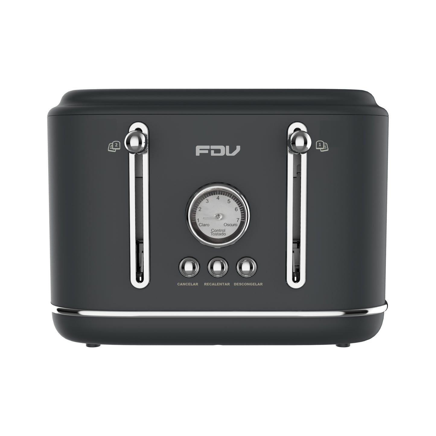 Tostador 4 Rebanadas Iconic Black FDV-Kitchen Center