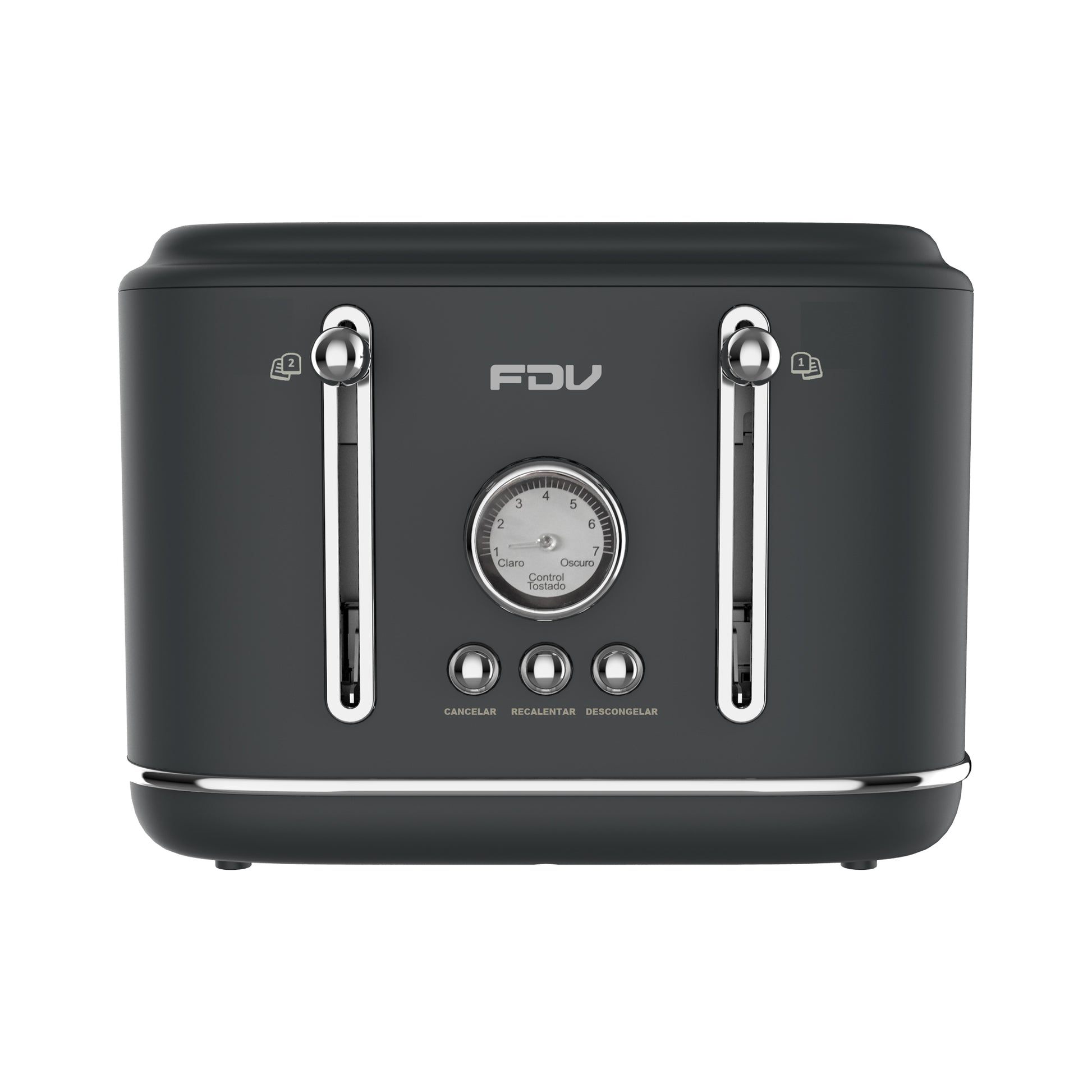 Tostador 4 Rebanadas Iconic Black FDV-Kitchen Center