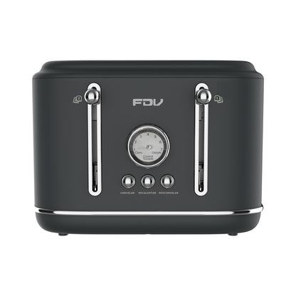 Tostador 4 Rebanadas Iconic Black FDV-Kitchen Center