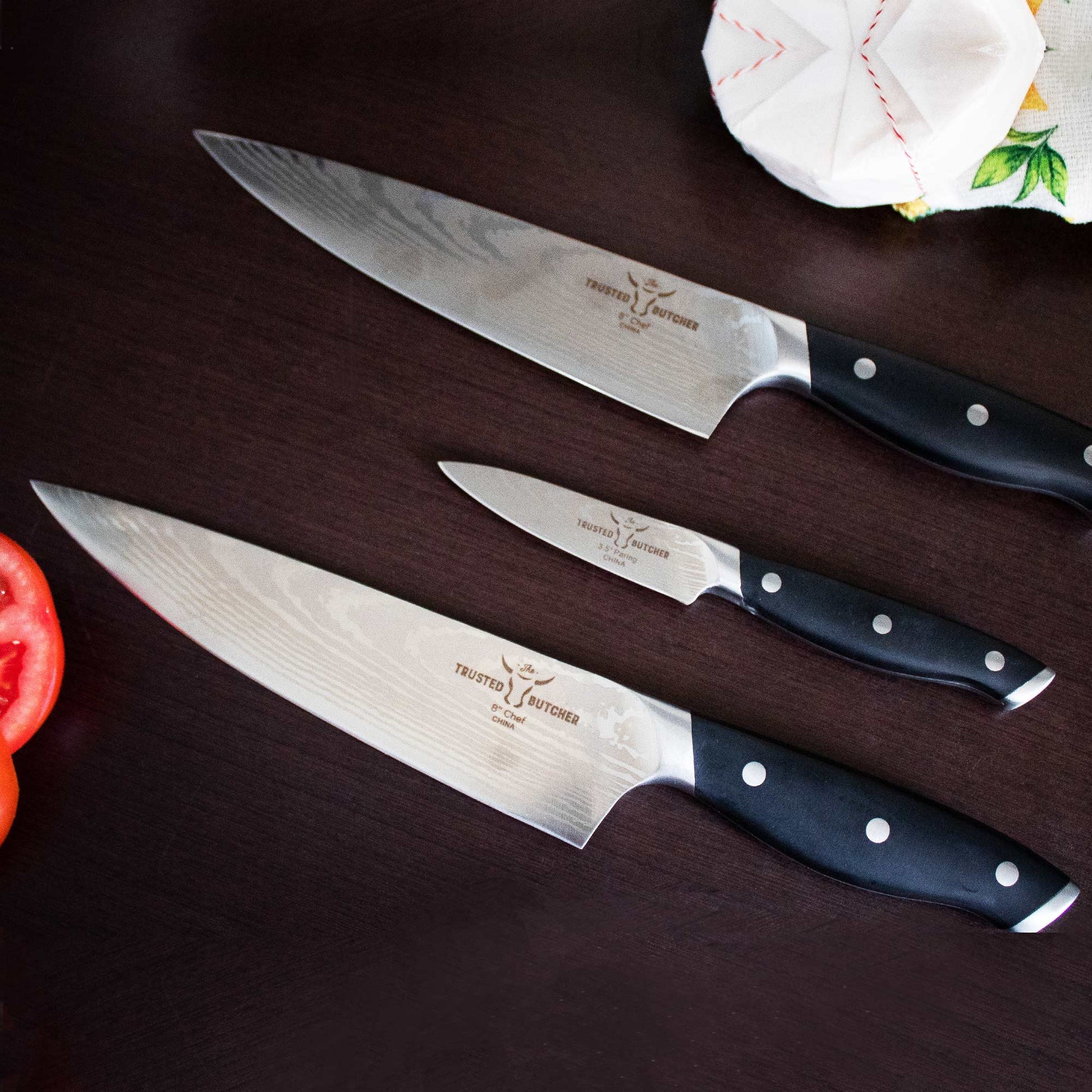 Set de Cuchillos Chef 4 Pzs1#Acero
