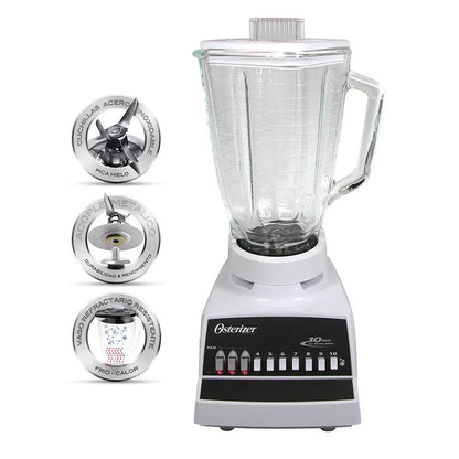 Licuadora De 10 Velocidades Blanca Oster4#Blanco