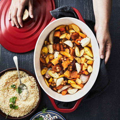 Olla Cocotte Ovalada Air 30x23 Cm Tefal1#Rojo