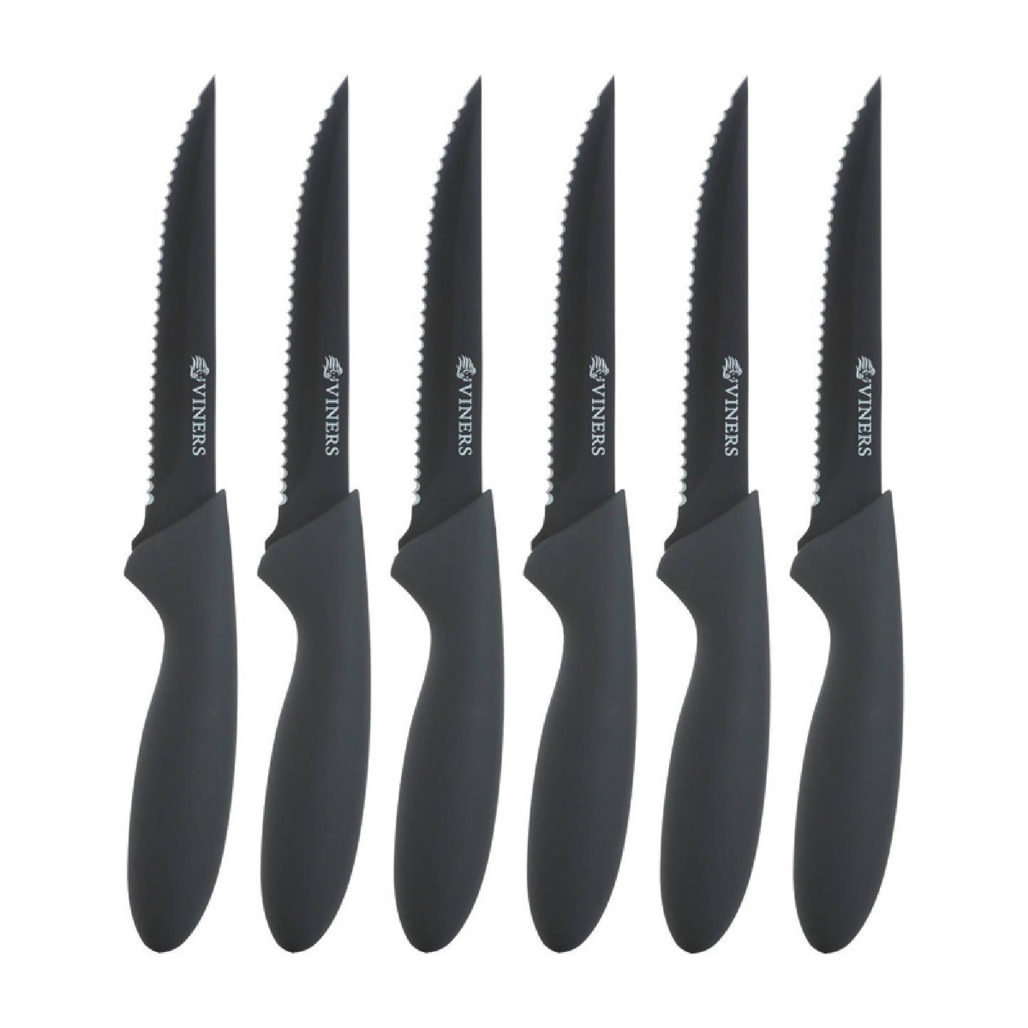 Set 6 Cuchillos Carne Everyday Viners2#Negro