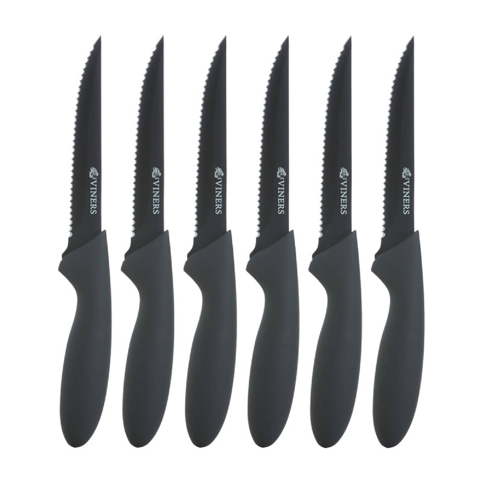 Set 6 Cuchillos Carne Everyday Viners2#Negro
