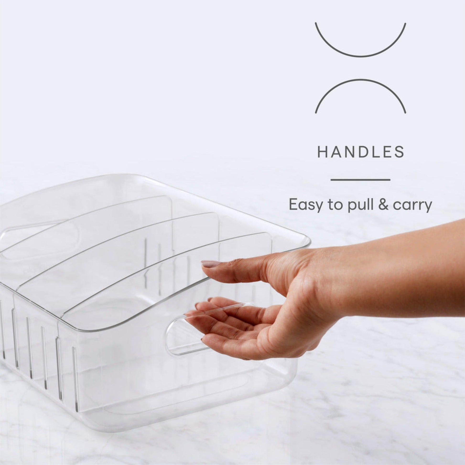 Bandeja Organizadora De Freezer Mediana4#Sin color