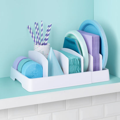 Organizador De Tapas Expandible2#Blanco