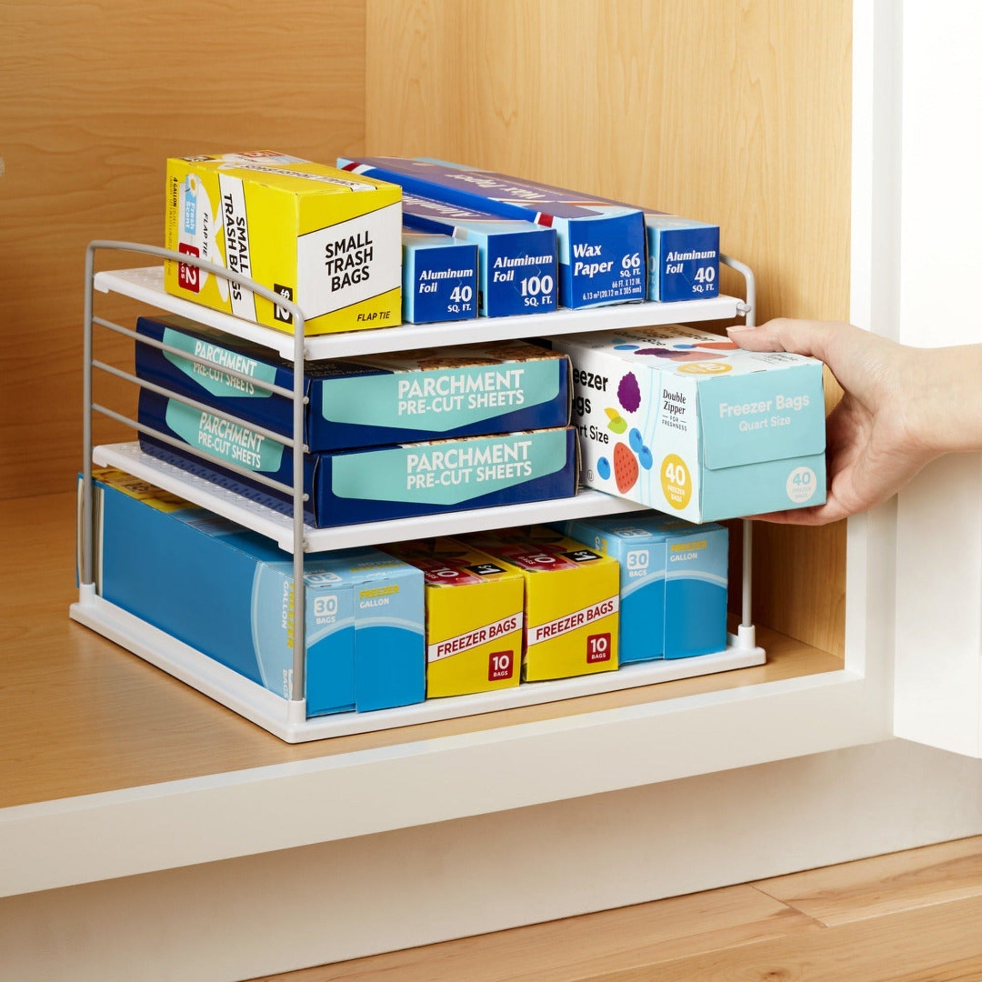 Repisa Organizadora De Despensa Grande1#Blanco