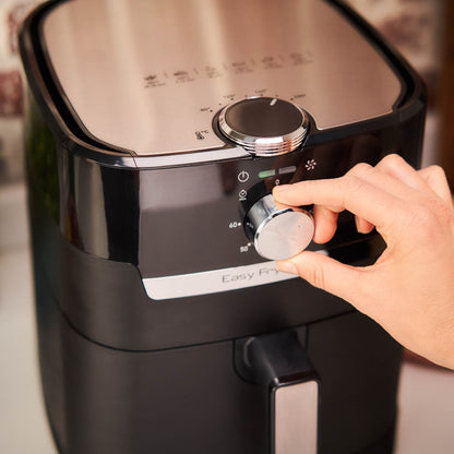 Freidora De Aire Easy Fry & Grill Mecánica 4.2 Lts Moulinex5#Negro